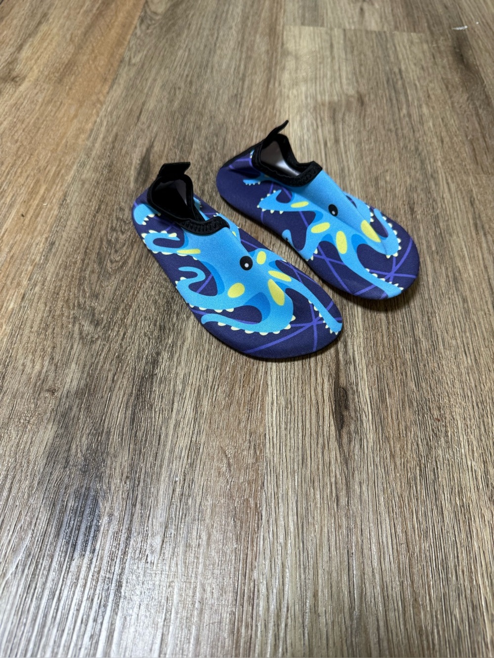 Kids Octopus Blue Sea Water Shoes - Lightweight Slip-On